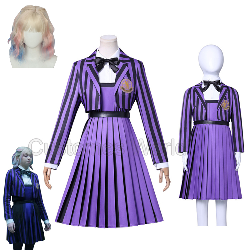 Kids Education School - Strój Nevermore Academy Emma Myers Cosplay