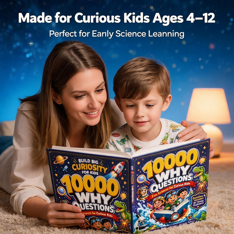 Kids Education Book - 10000 Dlaczego? Encyklopedia nauki dla dzieci,