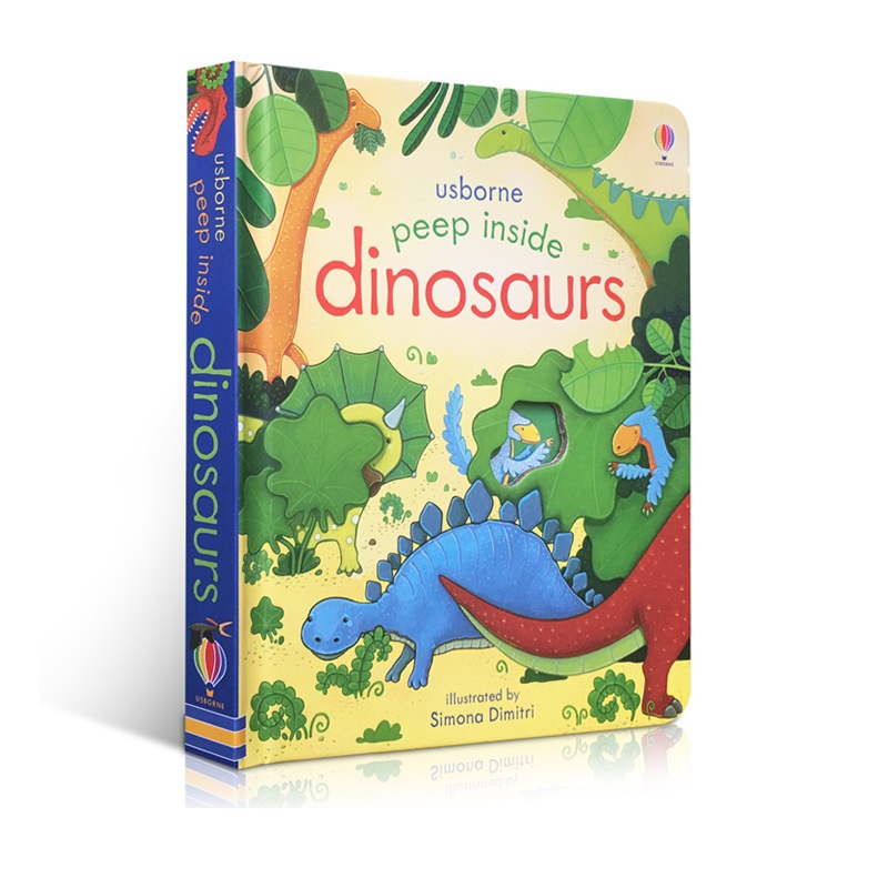 Kids Education Board - Usborne Peep Inside Dinosaurs Angielska Książka