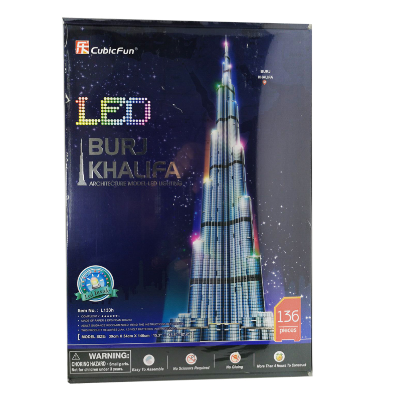 Puzzle 3d 1.5m Dubai Burj Khal – Kids Education Dubai recenzja i cena